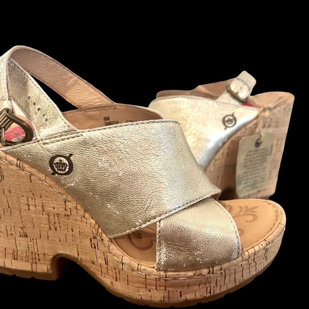 New- Born cork wedge sandles
